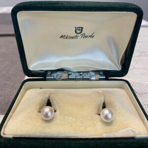 Mikimoto Pearl Stud Earrings